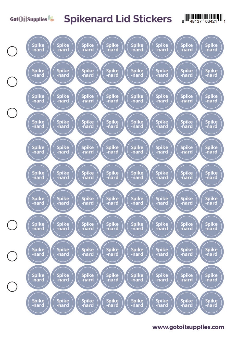 Spikenard dōTerra Lid Stickers