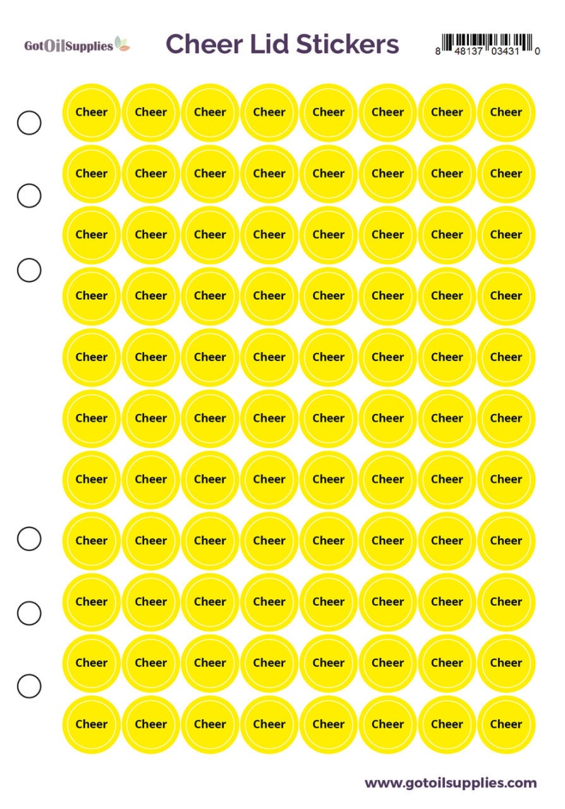 dōTerra Cheer® Lid Stickers