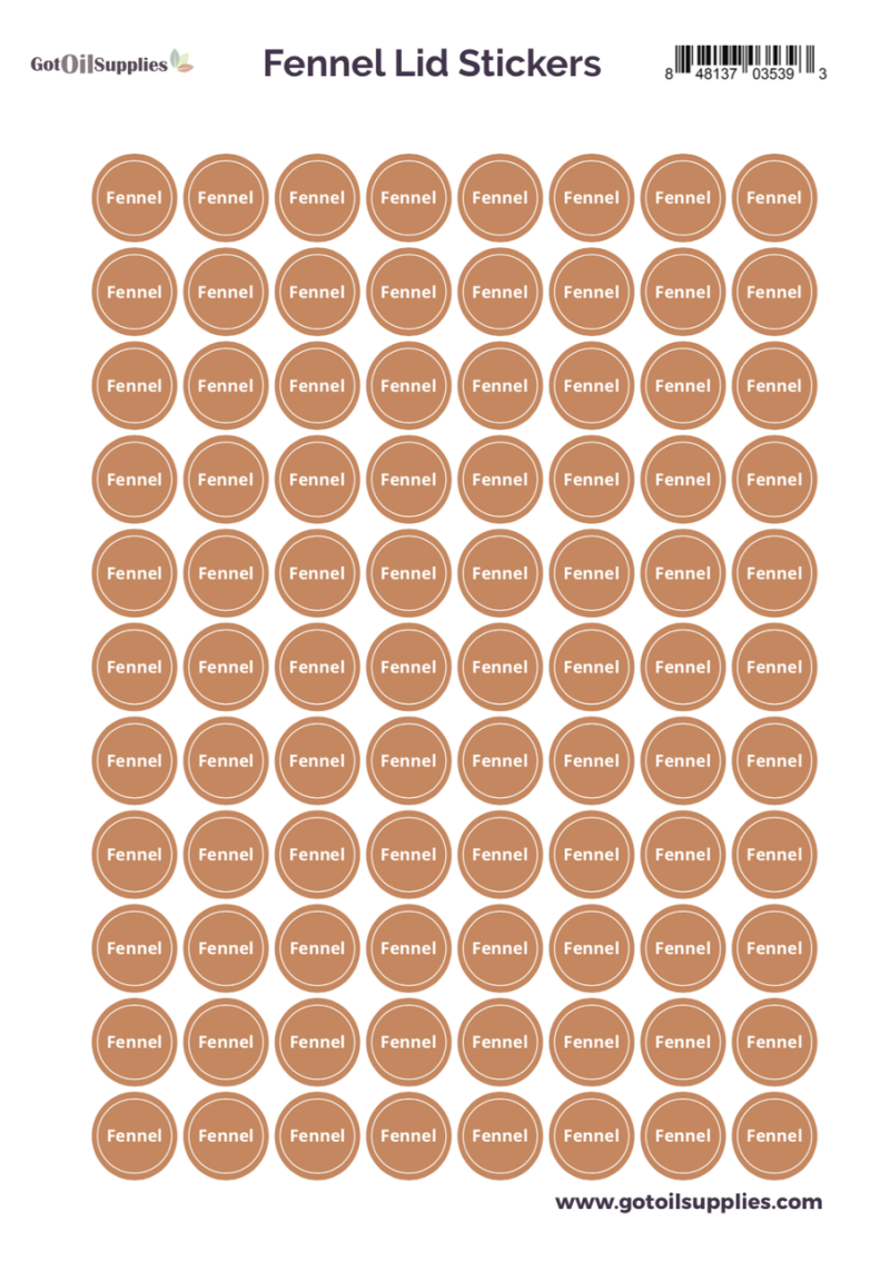 Fennel Yl Lid Stickers
