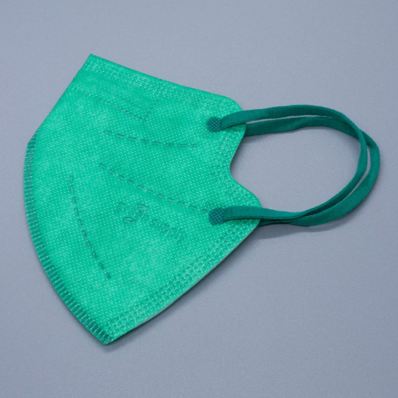 Kelly Green Kids Kn95 Masks - Updated Shape