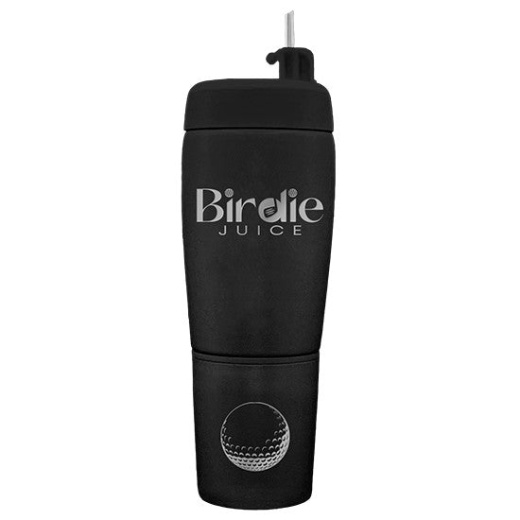 Birdie Juice Stainless Steel Golf Flask With Shot Cups