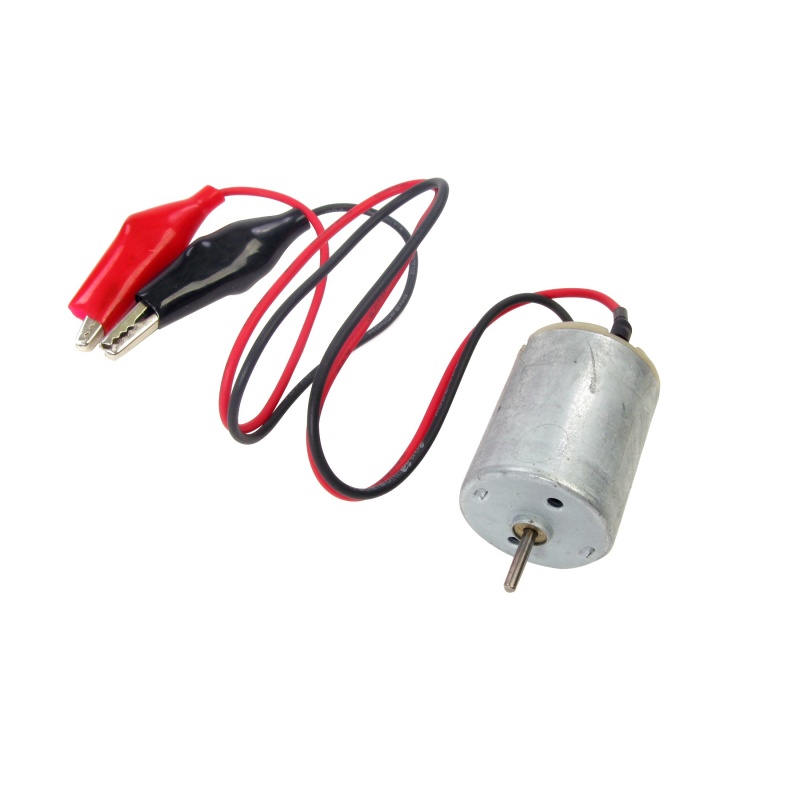 Gsc International Dc Motor 4.5 - 6 Volts With Leads And Alligator Clips. Case 100