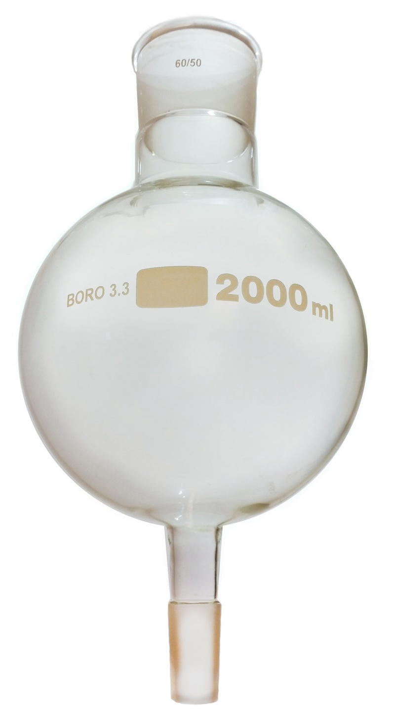 Gsc International Biomass Flask, 2000Ml, 60/50 Ground Glass Joint, Case Of 10