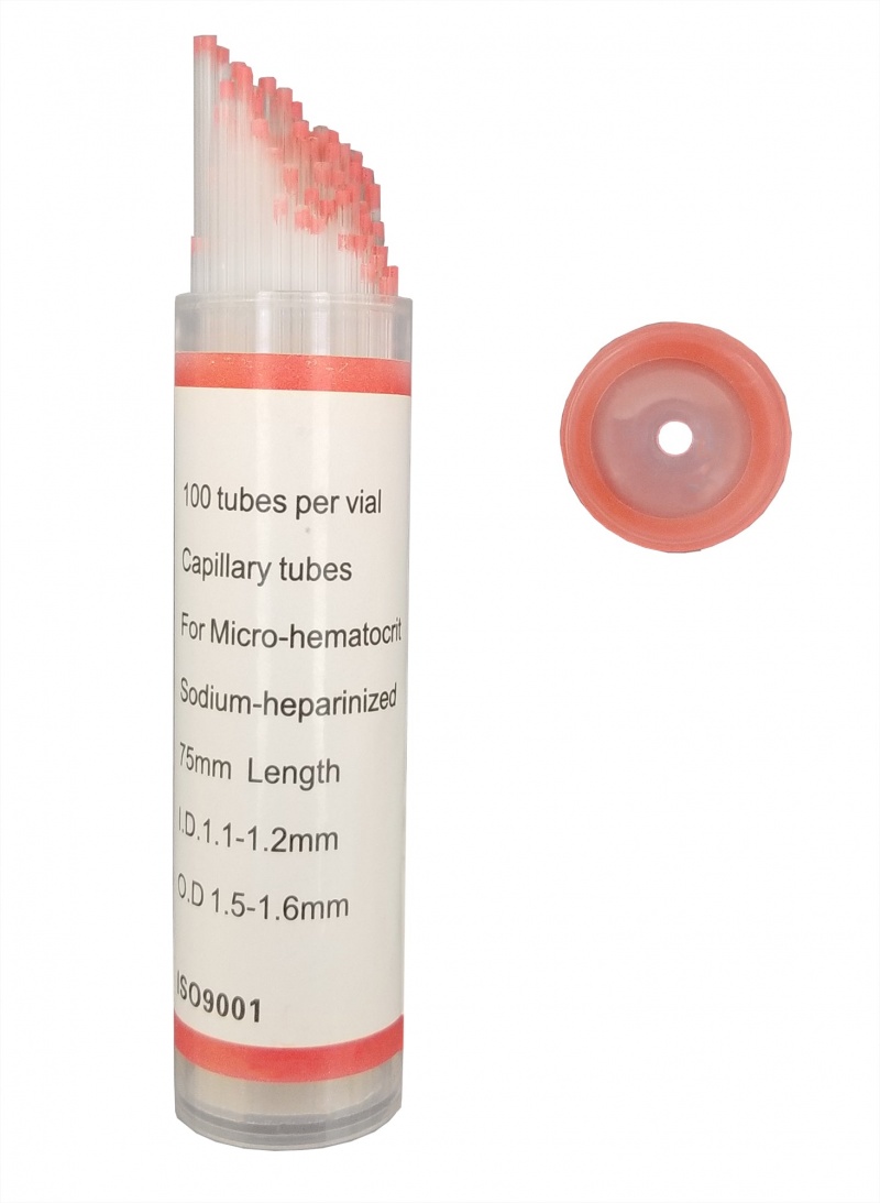 Gsc International Glass Capillary Tubes, SodiumHeparinized, Both Ends