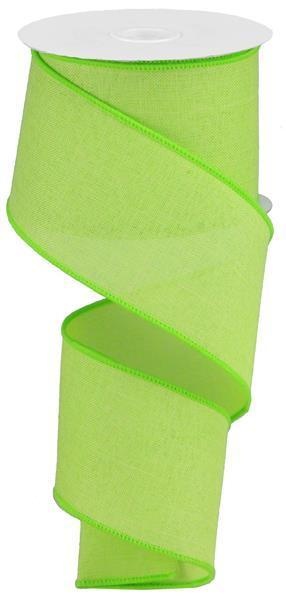 2.5"x10yd Lime Green Royal Burlap - CBI Craft Supplies