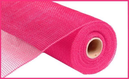 10"X10yd Hot Pink Mesh Fabric - Unleash Your Creativity!