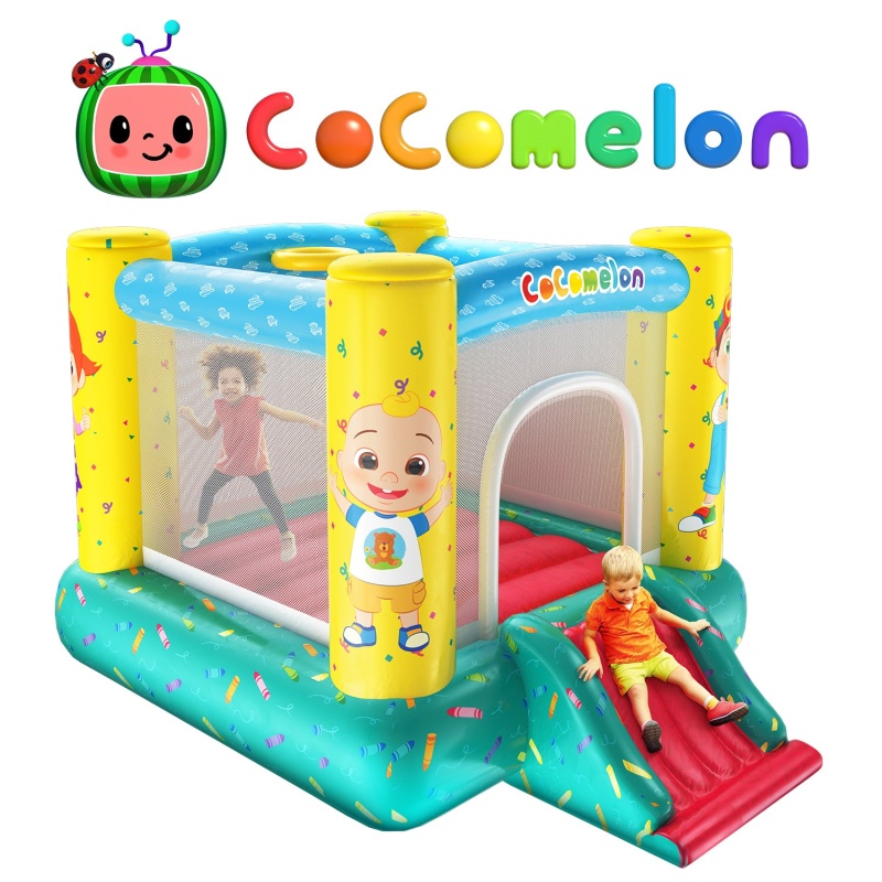 Cocomelon Jump N' Slide Bouncer with Electric Air Pump