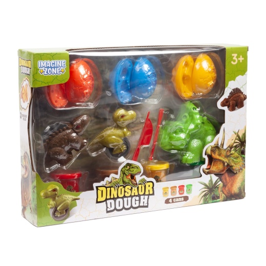 Dinosaur Dough 12 Piece Playset - Hobbytron