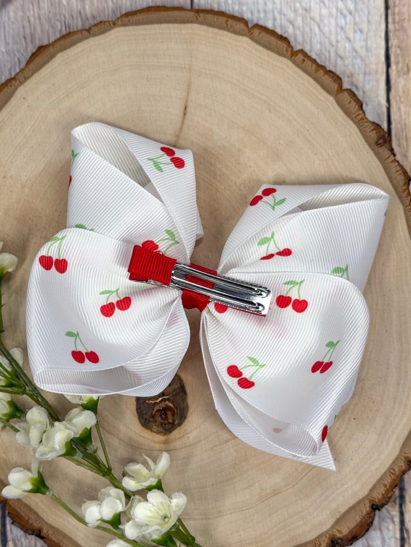 Cherry Dreams Classic Hair Bow | Clip Or Headband