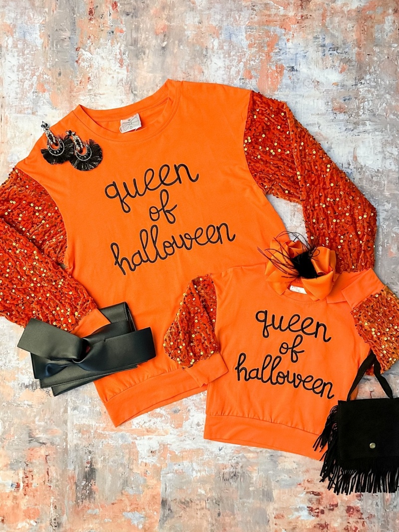 Mommy & Me Queen Of Halloween Sweater
