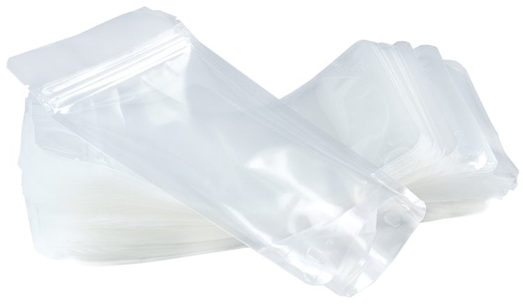 Clear Zip Pouches, 1 Cup Size (50 Count)