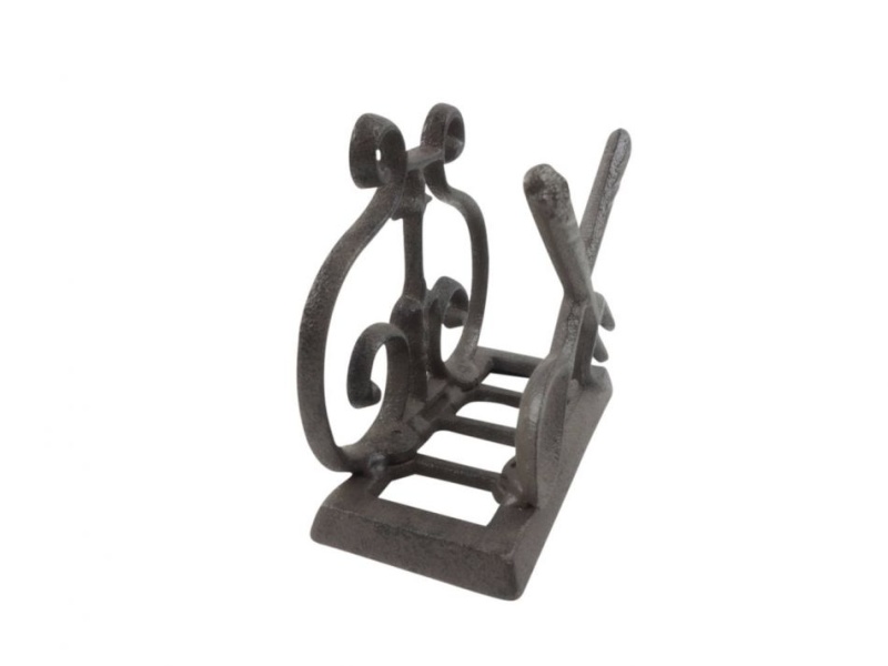 Cast Iron Fork And Spoon Kitchen Napkin Holder 5"