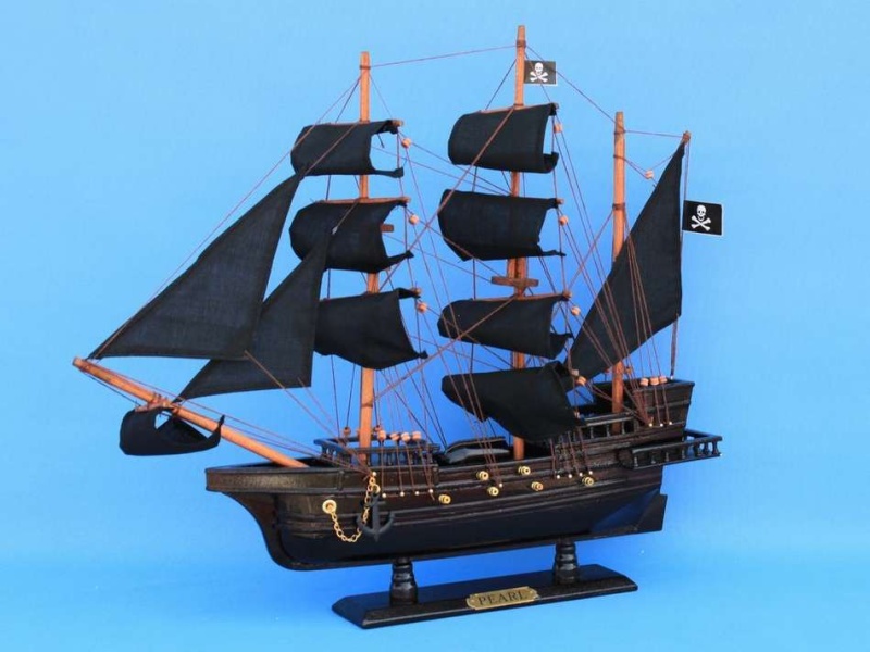 Wooden Edward England's Model Pirate Ship 20"