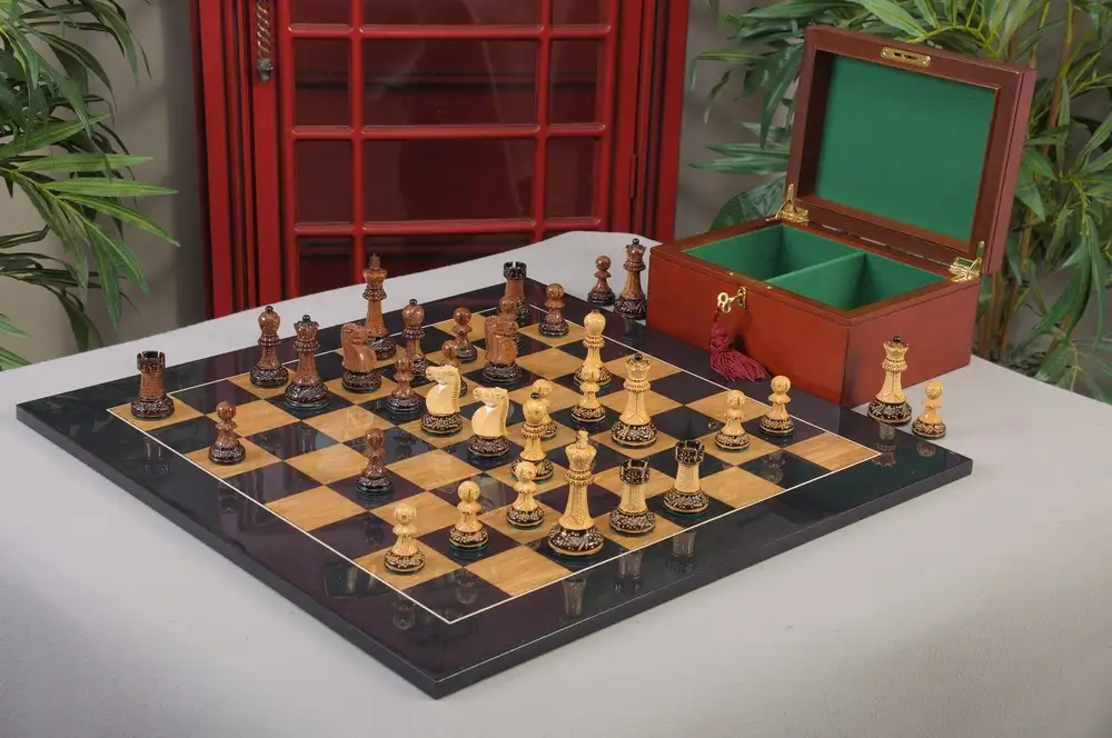 The Capablanca Chess Burmese Rosewood Edition - Reykjavik II