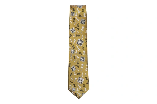 Yellow Jumble Chess Tie