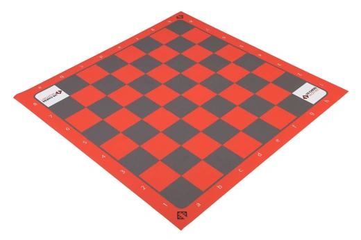 US Chess Women Full Color Thin Mousepad Chess Board - Red/Gray