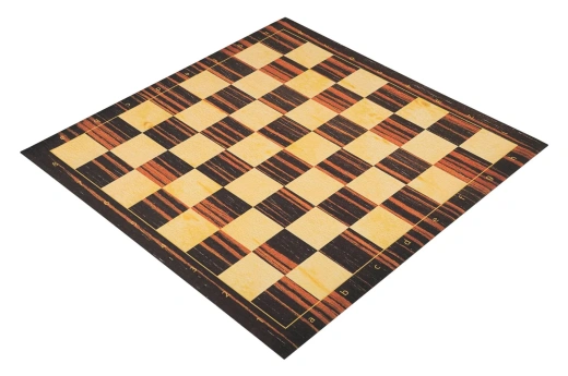 Striped Ebony Full Color Thin Mousepad Chess Board - The Ultimate Portable Chess Experience
