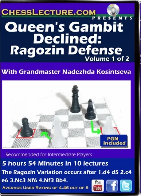 Queen's Gambit Declined - Ragozin Defense 2 DVDs - Chess Lecture Volume 148