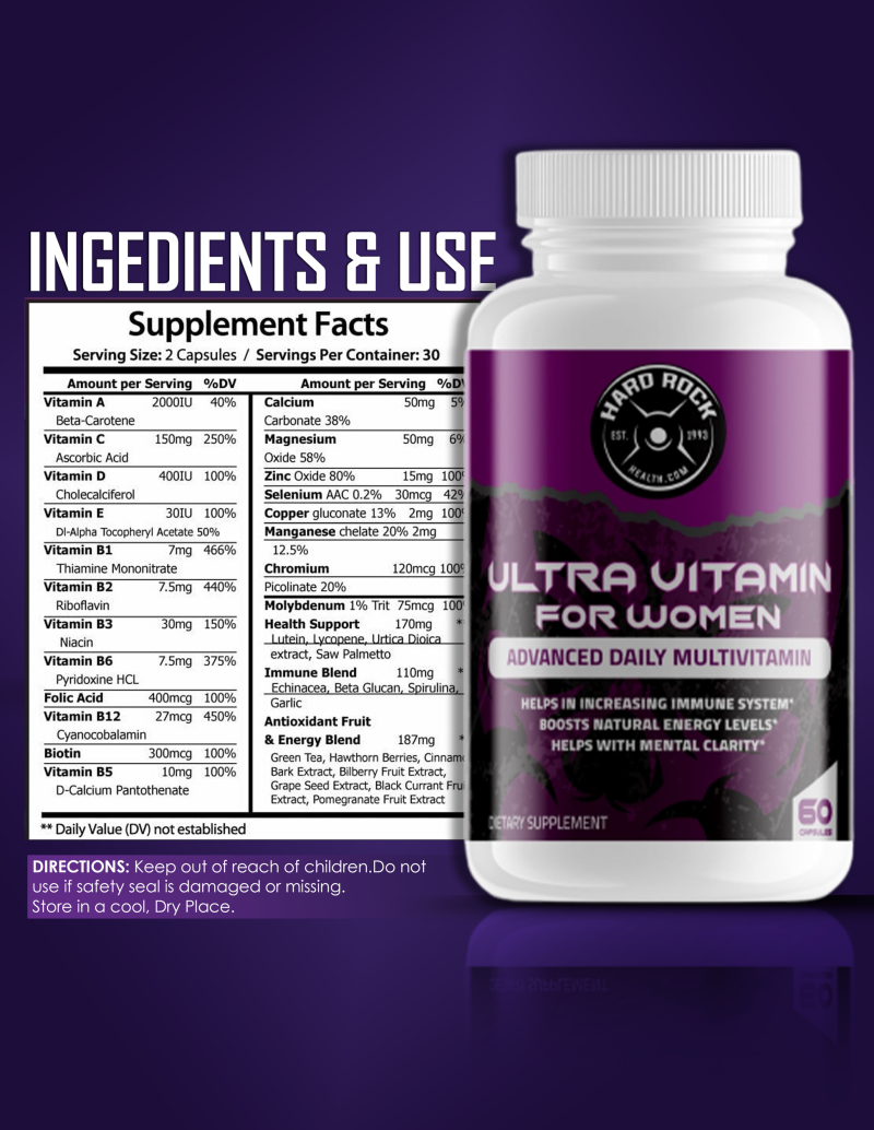 Ultra Vitamin For Women- Daily Multivitamins