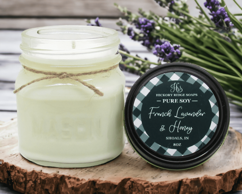French Lavender And Honey Soy Candle