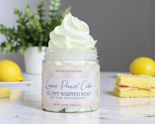 Lemon Pound Cake Whipped Soap