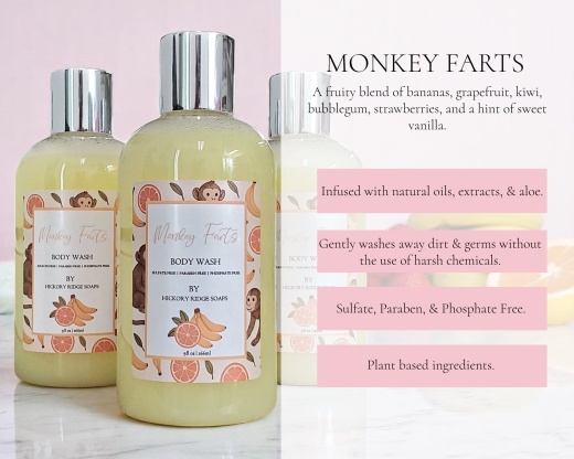 Monkey Farts Body Wash