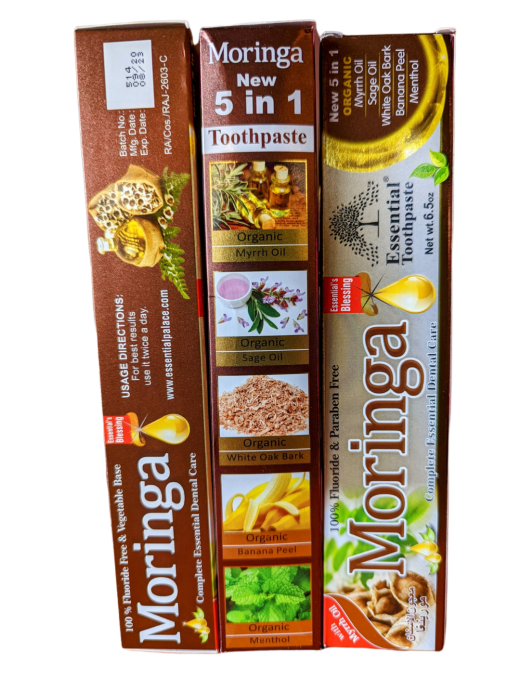 Organic Toothpaste: African Moringa (8 Oz.) - Fluoride Free