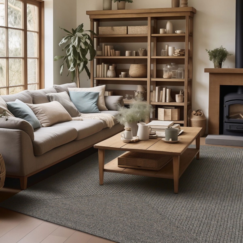 Smoke Grey Braided Rugs
