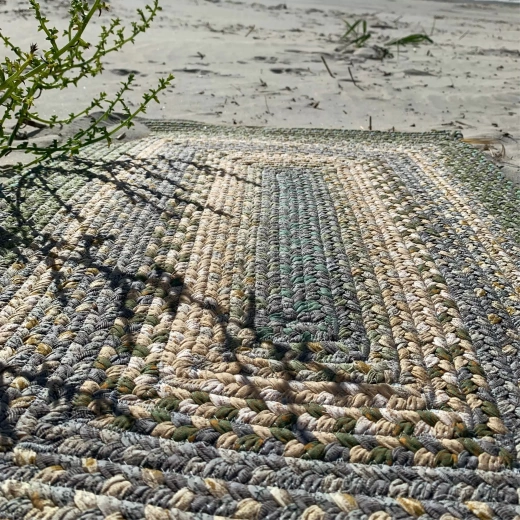 Baja Blue Cotton Braided Oval Rugs –