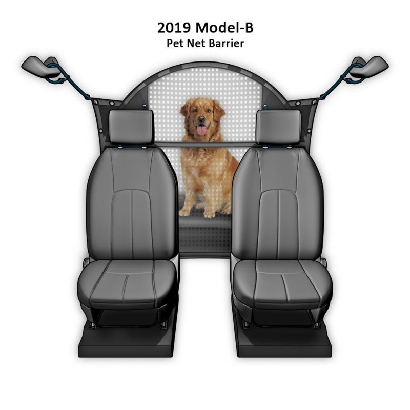 Pet Net Vehicle Safety Barrier For Suv / Car / Truck / Van - Fits Behind Front Seats 51" w