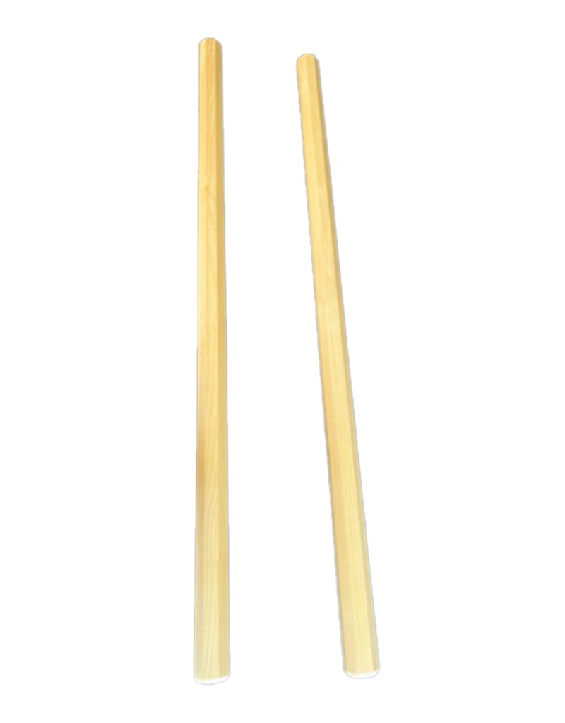 2 Filipino Escrima Kali Arnis American Hardwood Demo Sticks Set 28" X 1"