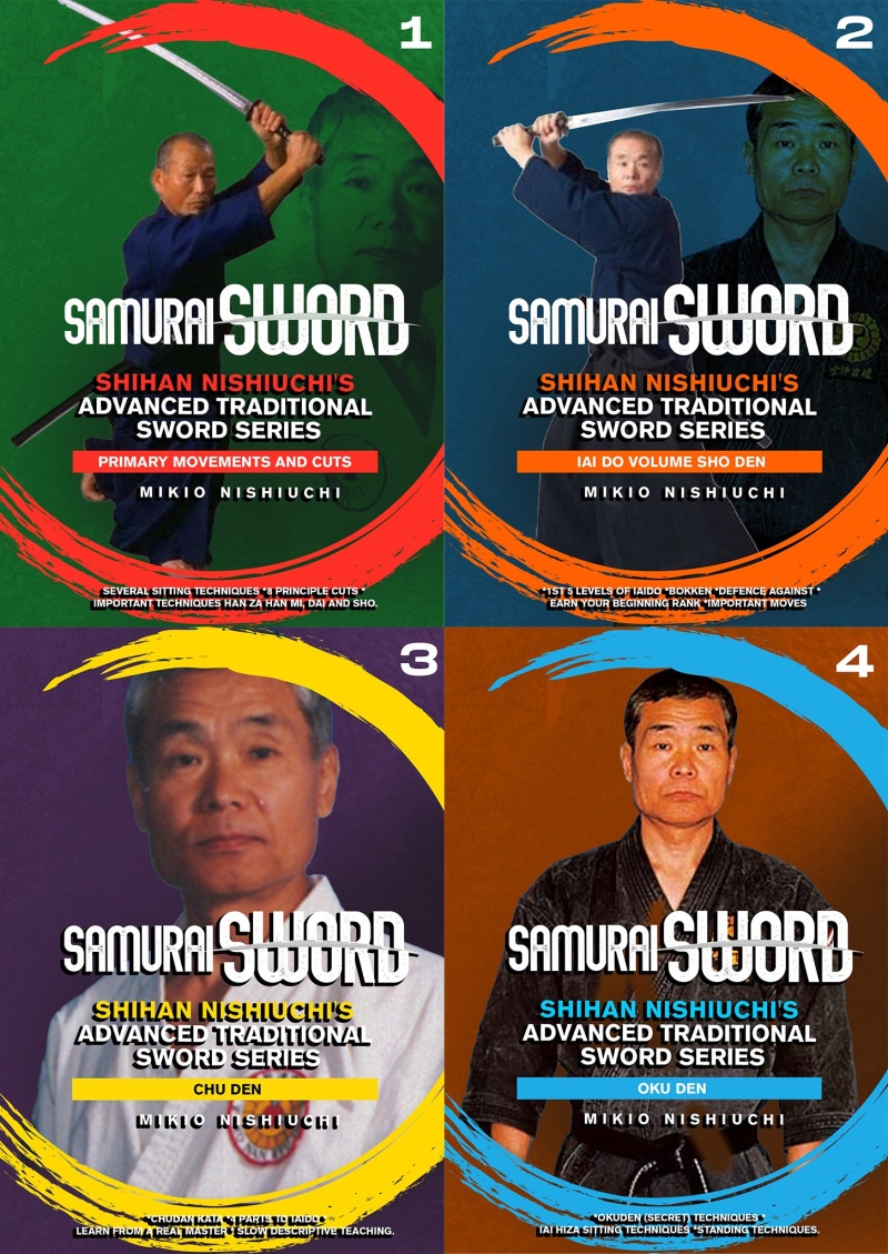 4 Dvd Set Samurai Sword Advanced Traditional Series - Mikio Nishiuchi