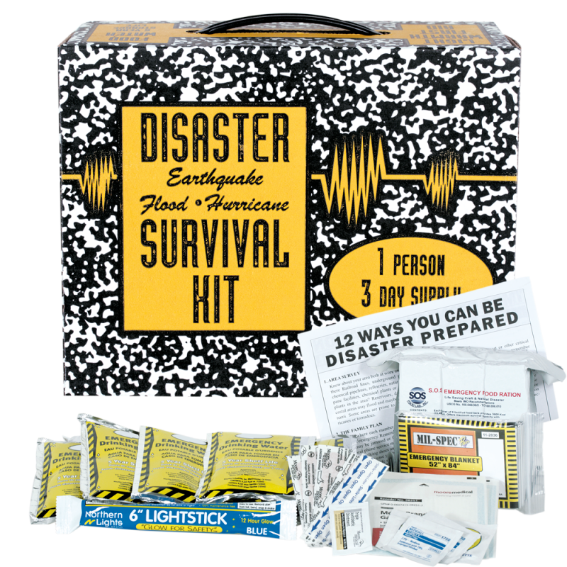 One Person Grab & Go Disaster Survival Kit - Default Title
