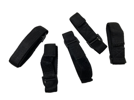 24 x 1 1/2 Inch Heavy Duty Black Cinch Strap - 5 Pack