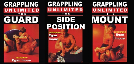 3 DVD Set: Grappling Unlimited Brazilian Jiu Jitsu MMA Egan Inoue