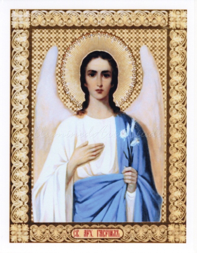 Archangel Gabriel With Flowers