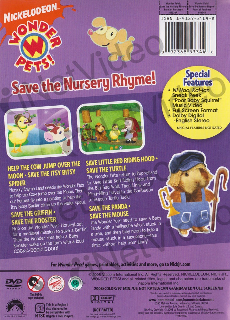 Wonder Pets! - Save The Nursery Rhyme