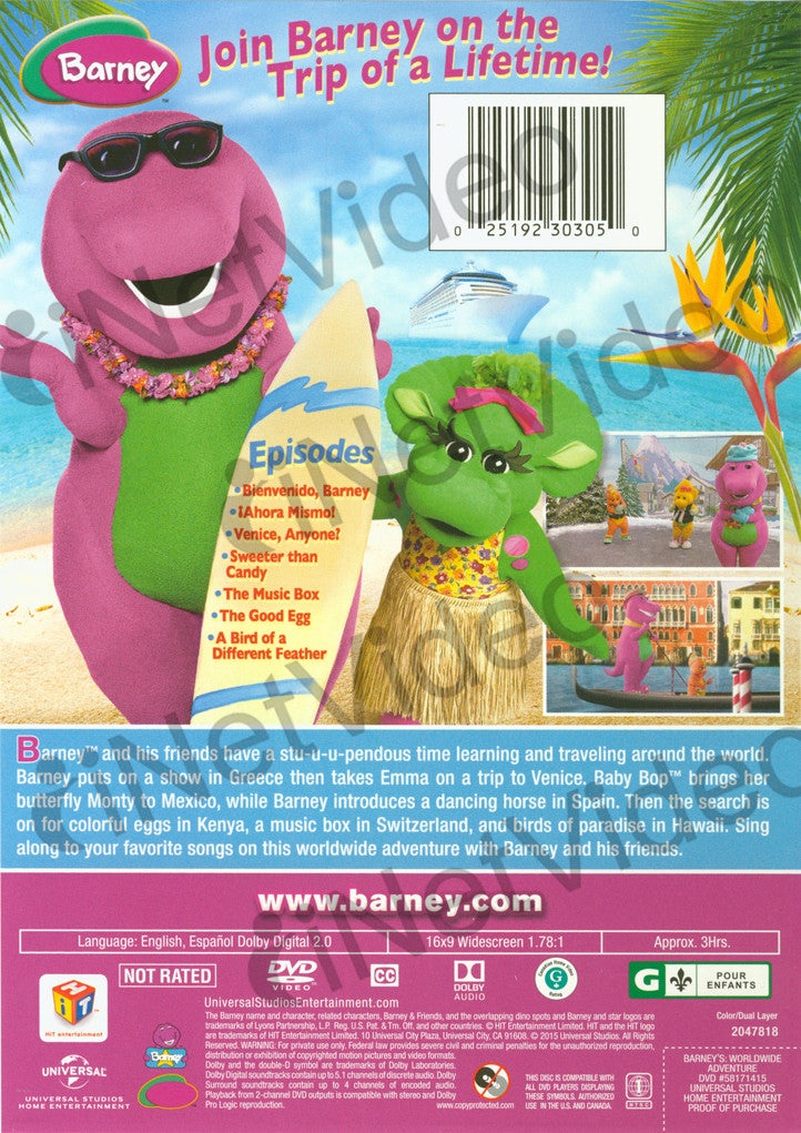 Barney - Barney's Worldwide Adventure!