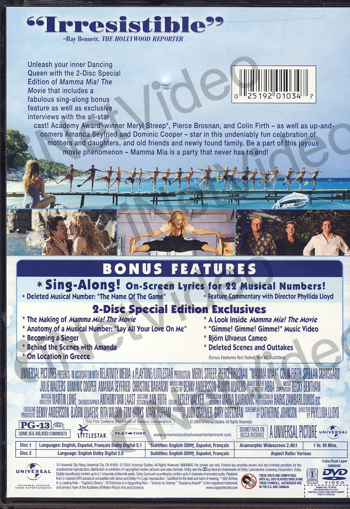 Mamma Mia! The Movie - 2-Disc Special Edition