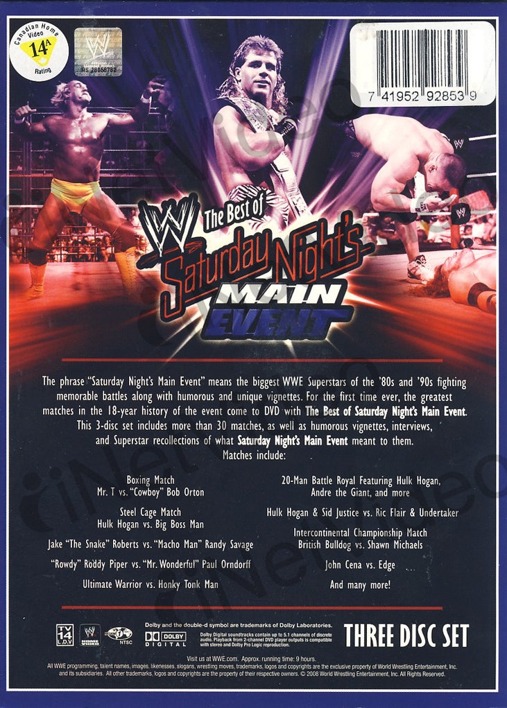 Wwe - The Best Of Saturday Night's Main Event (Boxset)