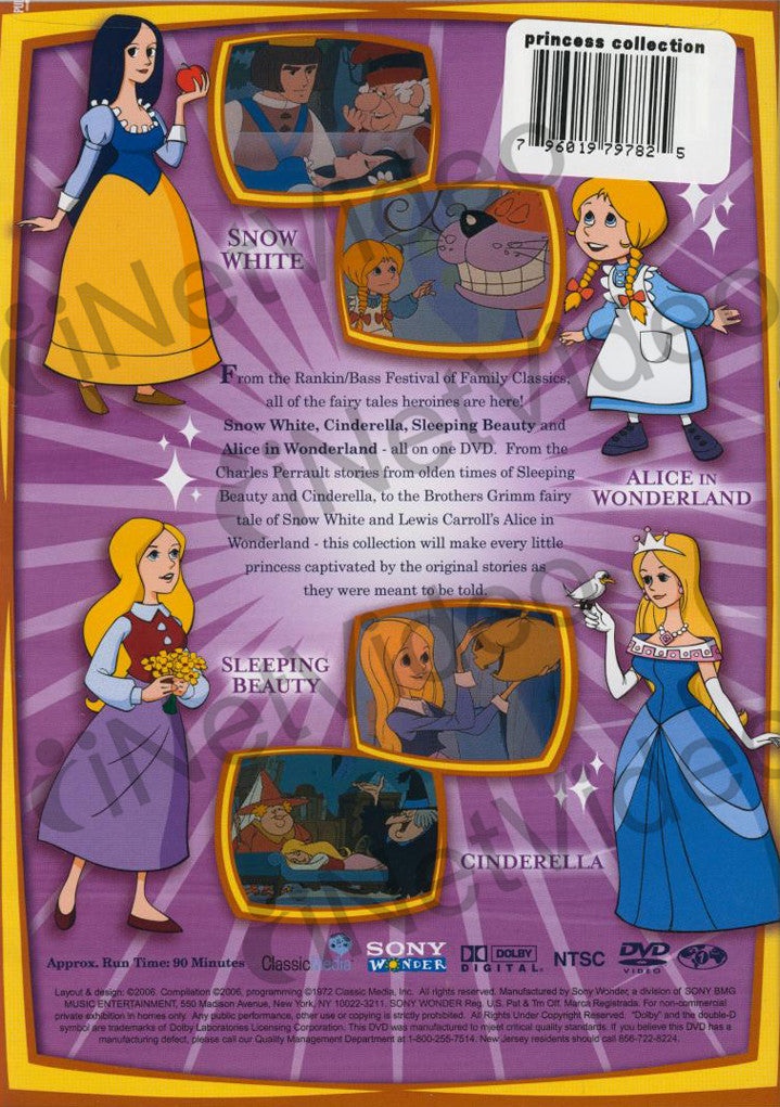 The Princess Collection - Snow White/Cinderella/Sleeping Beauty/Alice In Wonderland
