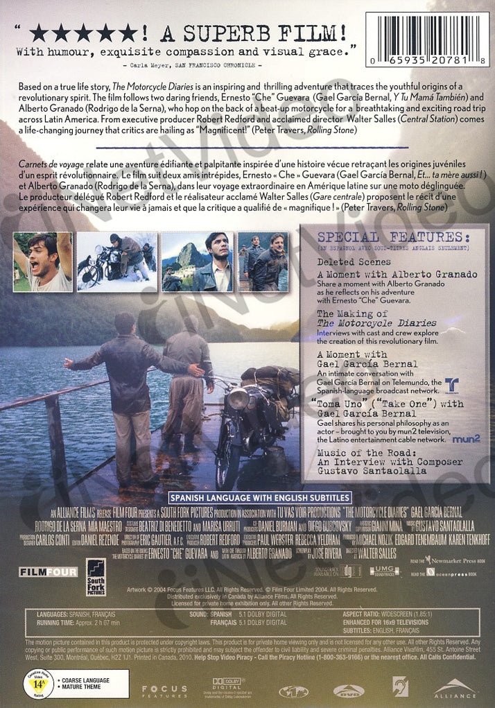 The Motorcycle Diaries (Widescreen) (Bilingual)