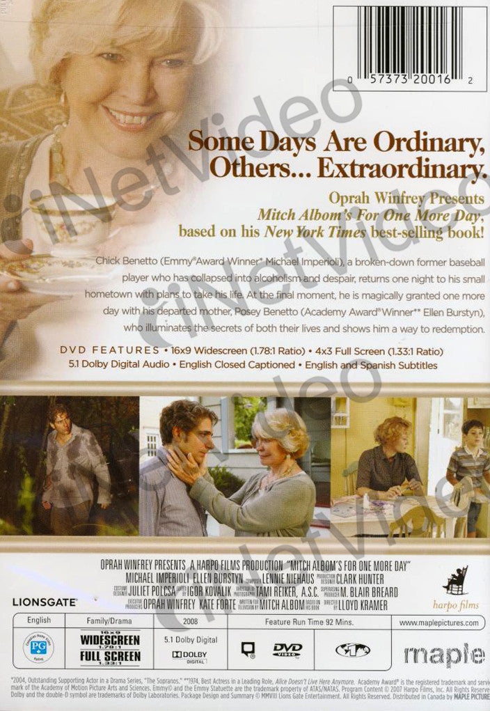 For One More Day (Oprah Winfrey Presents) (Maple)