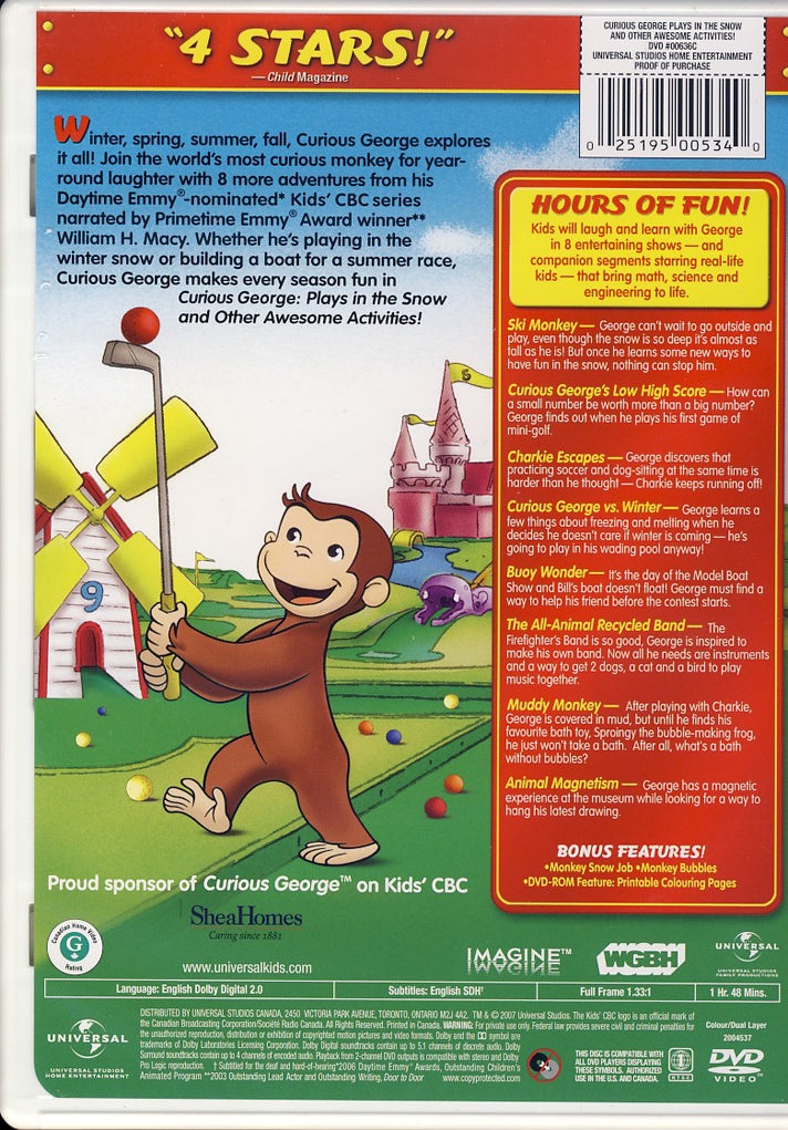 Curious George - Plays In The Snow And Other Awesome Activities