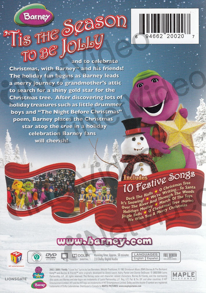 Barney - Christmas Star (Maple) (Includes 10 Festive Songs)