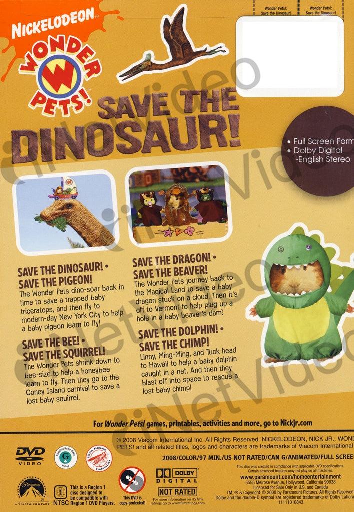 Wonder Pets - Save The Dinosaur
