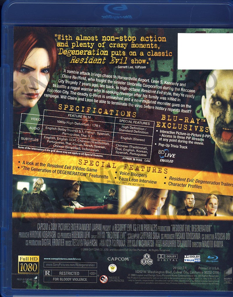 Resident Evil - Degeneration (Blu-Ray)
