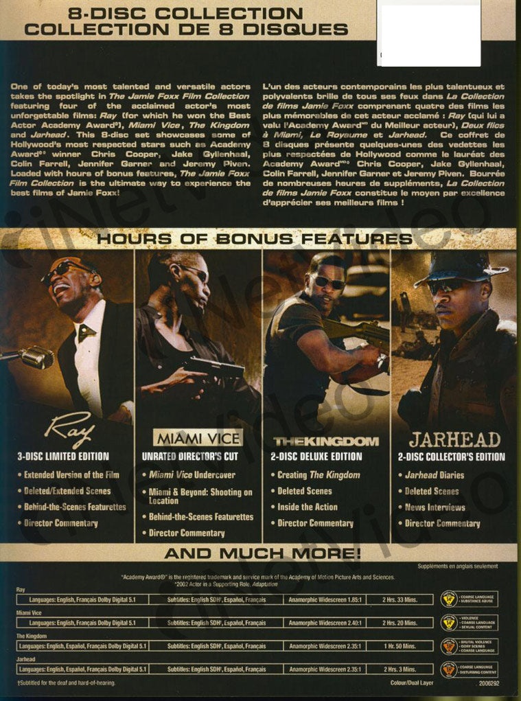 The Jamie Foxx Film Collection (Ray/Miami Vice/The Kingdom/Jarhead) (Boxset)