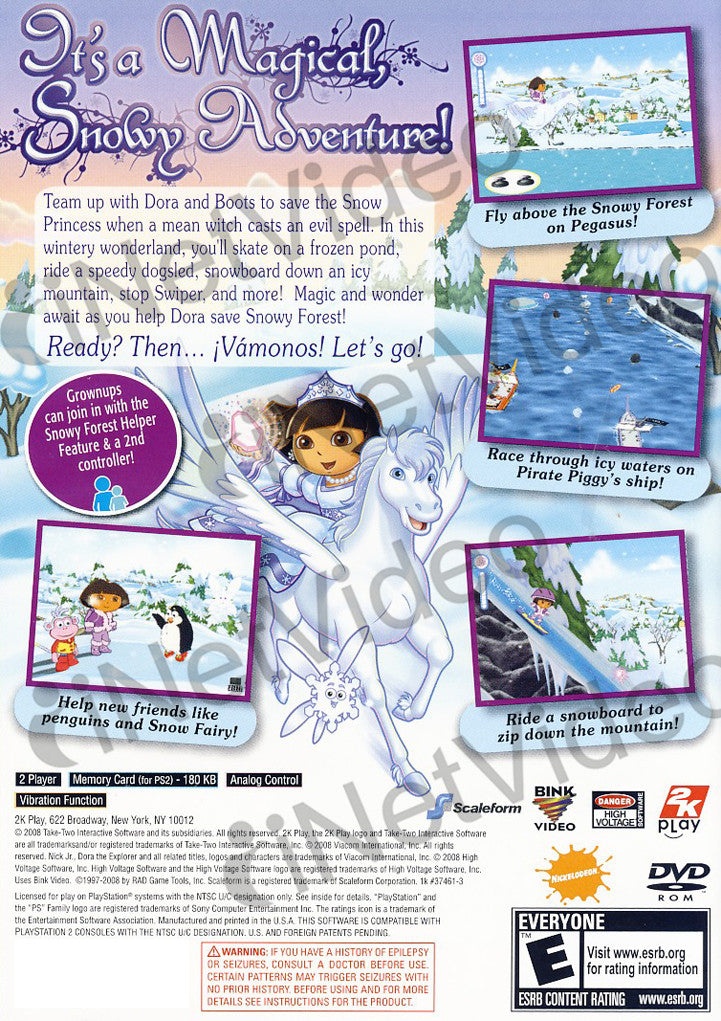 Dora The Explorer - Dora Saves The Snow Princess (Limit 1 Copy Per Client) (Playstation2)