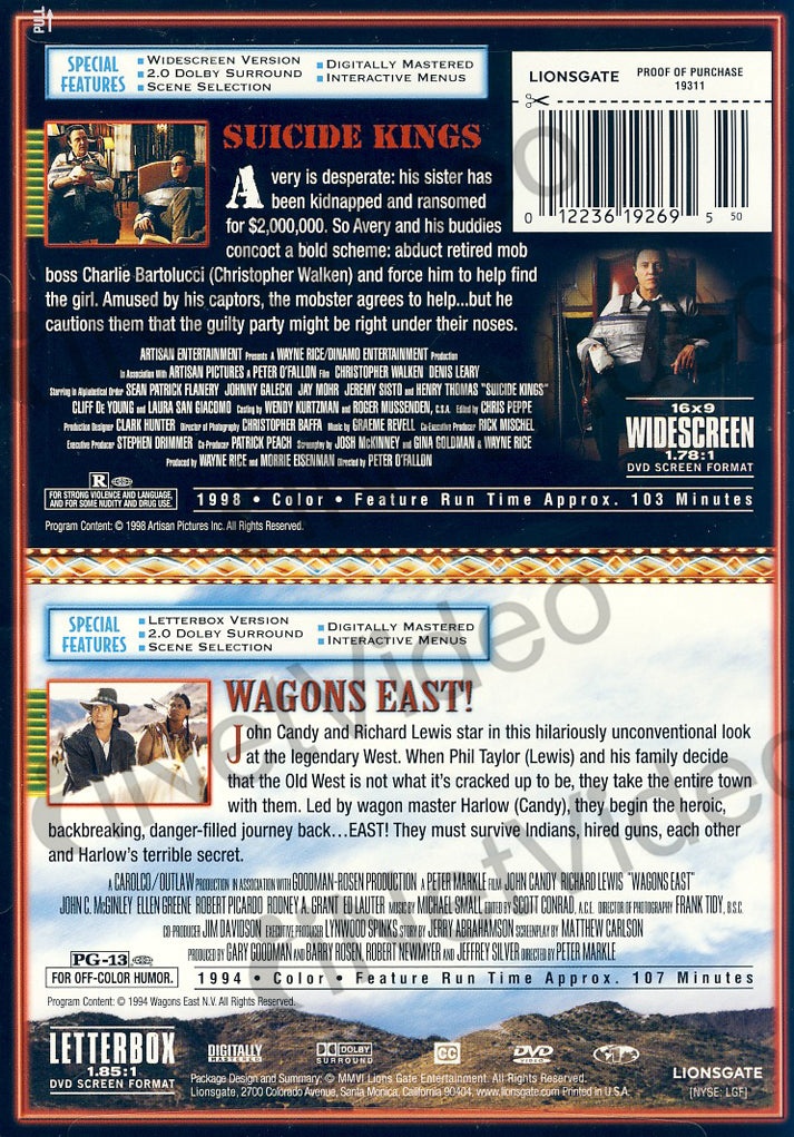 Suicide Kings / Wagons East (Red Carpet Double Feature)